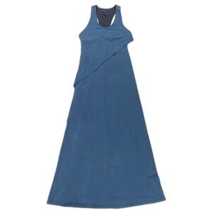 BCBGMaxAzria Audra‎ Leather Racerback A-line Maxi Dress Ethereal Grunge Small